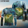 Bluejose Crappie Fishing Blue Camo Custom Name 3D Shirts
