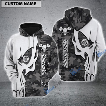 BlueJose Skull Darts Team Personalized Name, Team Name 3D Hoodie