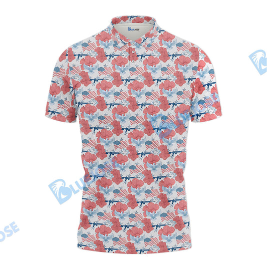 BlueJose AR15 Tropical Flag Patriotic Shirt