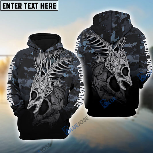 BlueJose Walleye Fishing Fish Reaper Customize Name 3D Hoodie