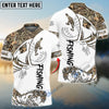 BlueJose Fish Reaper Fishing Camouflage Shirts Custom Name 3D Shirts