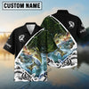 BlueJose Bass Fishing Customize Name Long Sleeve Fishing 3D Shirt