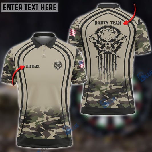 BlueJose Skull Grim Reaper Camouflage Custom Darts Shirts