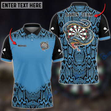 BlueJose Snake Blue Custom Darts Shirts