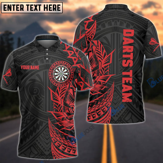 BlueJose Tribal Tattoo Red Black Custom Darts Shirts