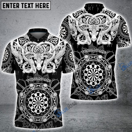 BlueJose Viking Norse Vegvisir Runes Celtic Custom Darts Shirts