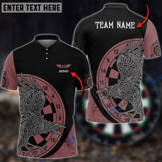 BlueJose Viking Raven Red Grey Version Custom Darts Shirts