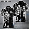 BlueJose Viking Runes Black White Custom Darts Shirts