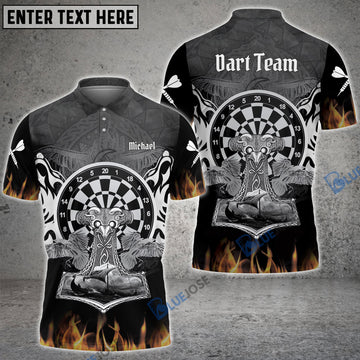 BlueJose Viking Ship Fire Flame Custom Darts Shirts