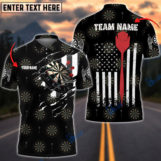 BlueJose American Athlete Red Custom Darts Shirts