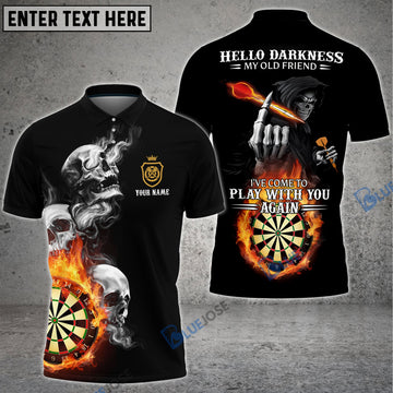 BlueJose Darts Hello Darkness My Old Friend Custom Darts Shirts