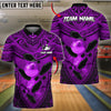 BlueJose Bowling And Pins Maori Pattern Personalized Name, Team Name 3D Shirt (4 Colors)