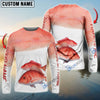 BlueJose Red Snapper Customize Name Fishing Shirt