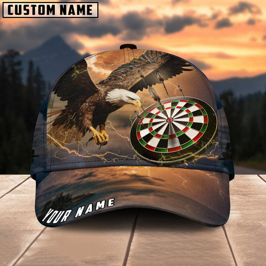 BlueJose Dartboard Eagle Personalized Name Cap