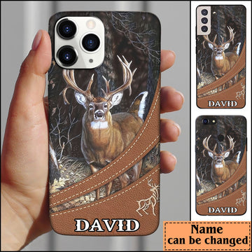 BlueJose Deer Hunting Personalized Name Phone Case