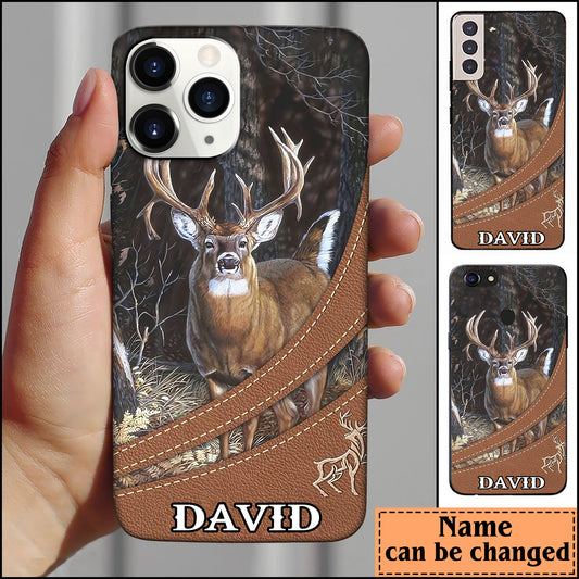 BlueJose Deer Hunting Personalized Name Phone Case