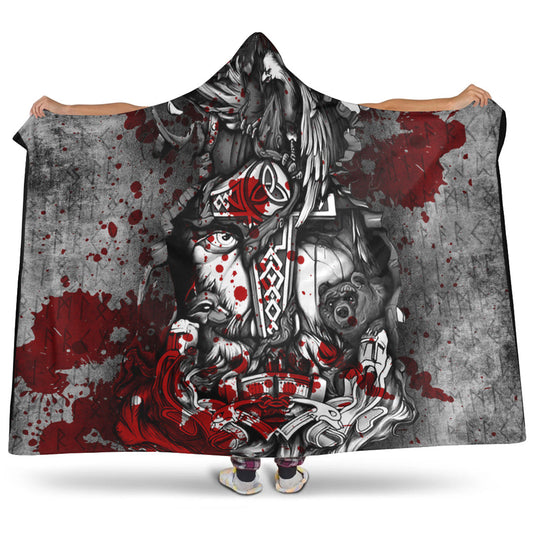 VikingStyle Hooded Blanket - Shield Maiden Hooded Blanket A95