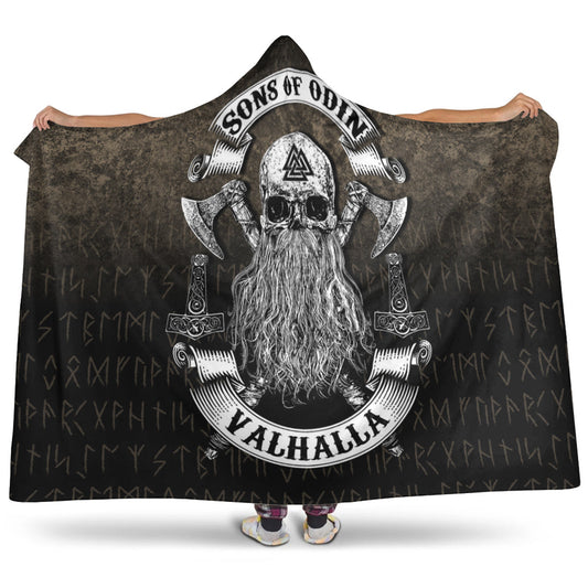 VikingStyle Hooded Blanket - Sons of Odin Valhalla 2 Hooded Blanket A7