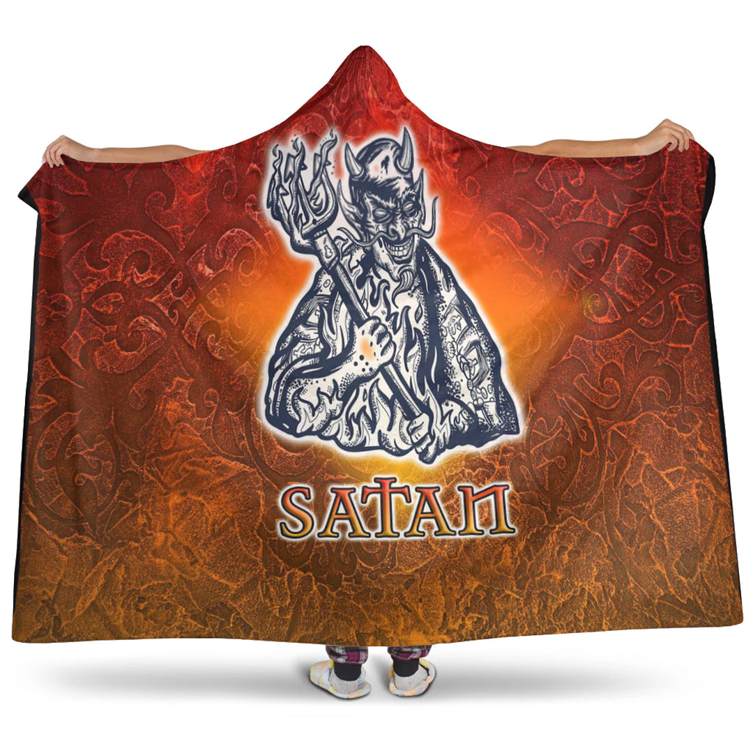 VikingStyle Hooded Blanket - Satan Celtic Hooded Blanket A35