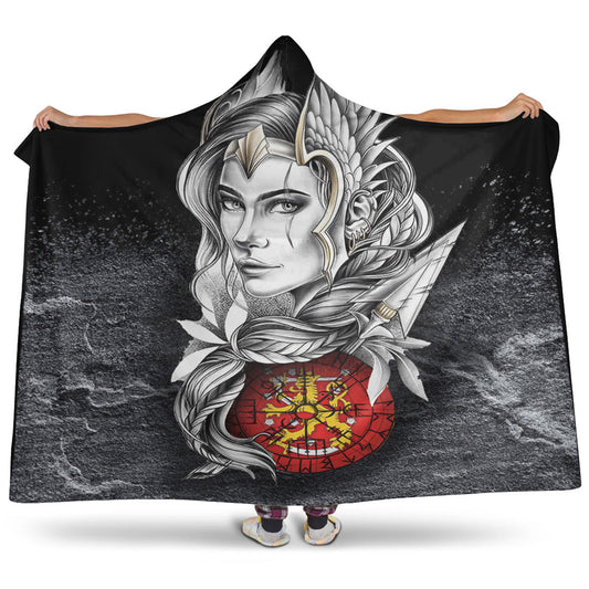 VikingStyle Hooded Blanket - Valkyries Finland Viking Country Hooded Blanket A95