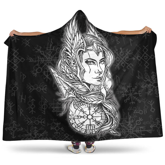 VikingStyle Hooded Blanket -Viking Valkyrie Hooded Blanket A95