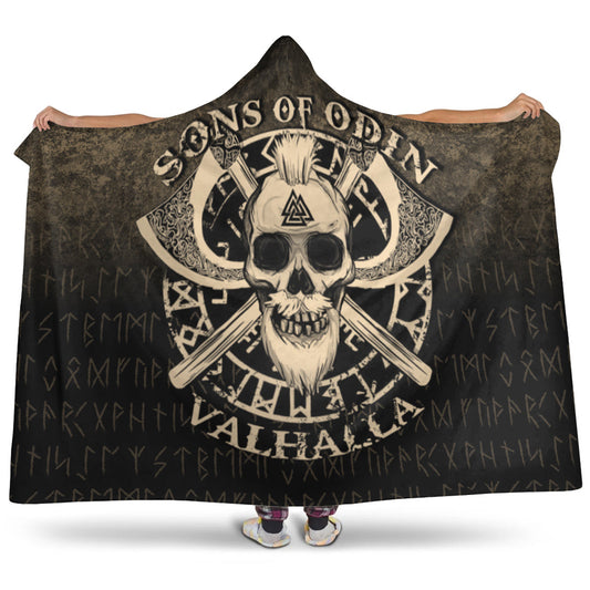 VikingStyle Hooded Blanket - Sons of Odin Valhalla Hooded Blanket A7