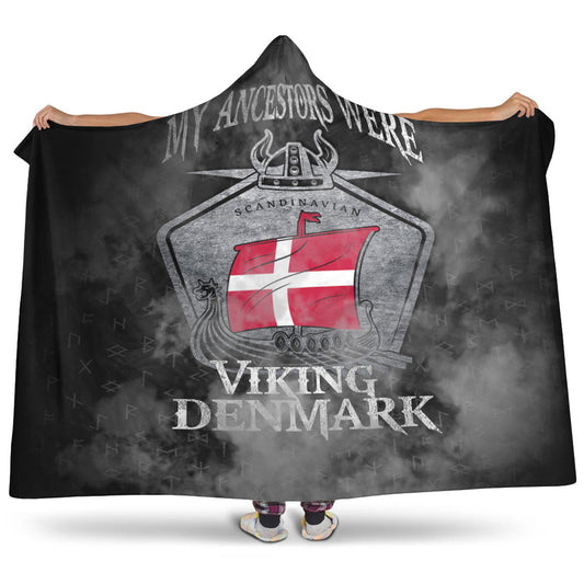 VikingStyle Hooded Blanket - Viking Denmark Drakka Scandinavian Hooded Blanket A31