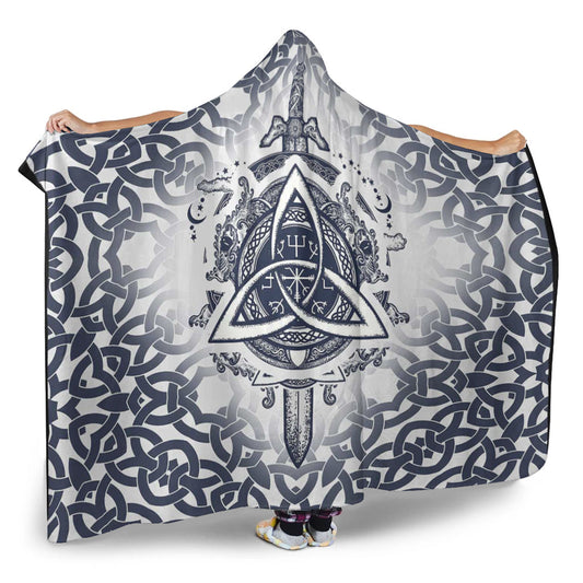 VikingStyle Hooded Blanket - Sword Celtic Hooded Blanket A35