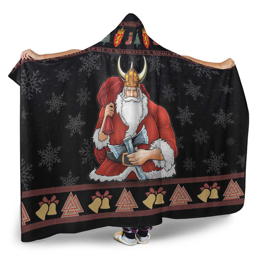 VikingStyle Hooded Blanket -Norway Santa Viking Hooded Blanket A94