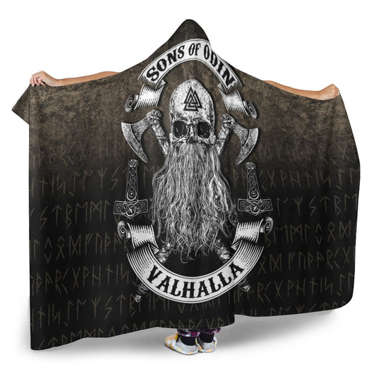 VikingStyle Hooded Blanket - Sons of Odin Valhalla 2 Hooded Blanket A7