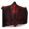 VikingStyle Hooded Blanket - Raven Tree Cletic Red Hooded Blanket A95