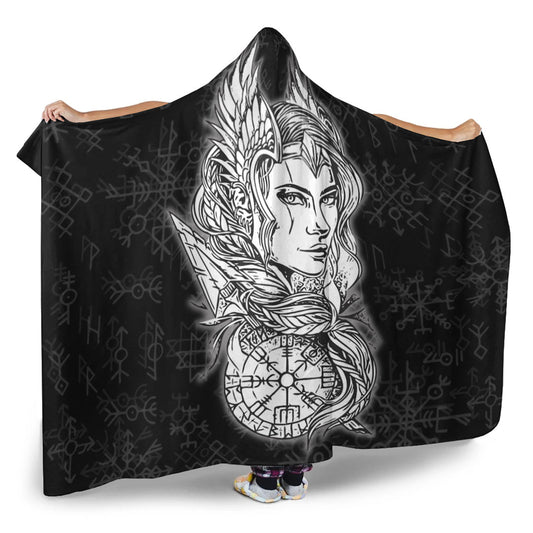 VikingStyle Hooded Blanket -Viking Valkyrie Hooded Blanket A95