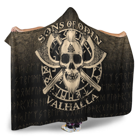 VikingStyle Hooded Blanket - Sons of Odin Valhalla Hooded Blanket A7