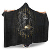 VikingStyle Hooded Blanket - Odin Geri and Freki Rune Style Hooded Blanket A35