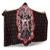 VikingStyle Hooded Blanket -Wolf Odin Viking Set Red Hooded Blanket A95