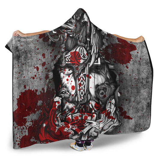 VikingStyle Hooded Blanket - Shield Maiden Hooded Blanket A95