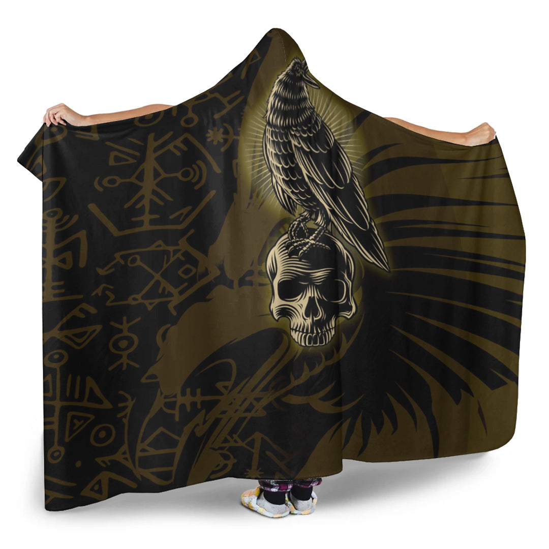 VikingStyle Hooded Blanket -  Raven Viking Hooded Blanket A95