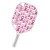 BlueJose Breast Cancer Awareness Pink Ribbon Pattern Customized Name Pickleball Paddle