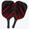 BlueJose Black And Red Customized Name Pickleball Paddle