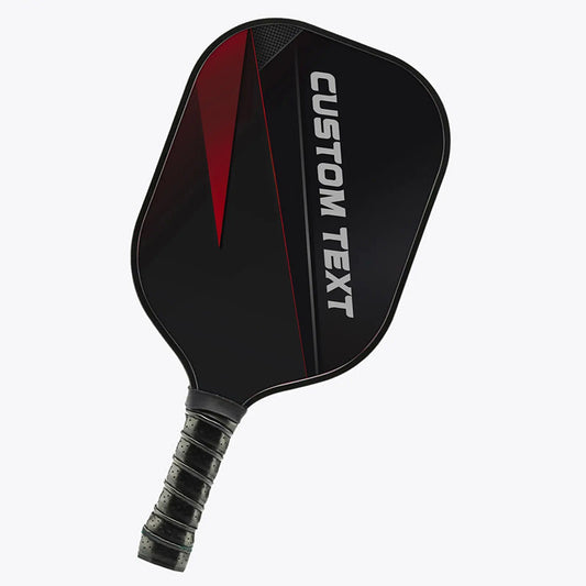 BlueJose Black And Red Customized Name Pickleball Paddle