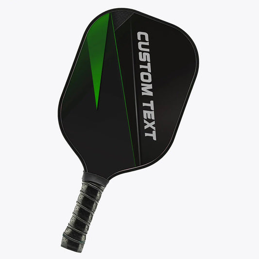 BlueJose Black And Green Customized Name Pickleball Paddle