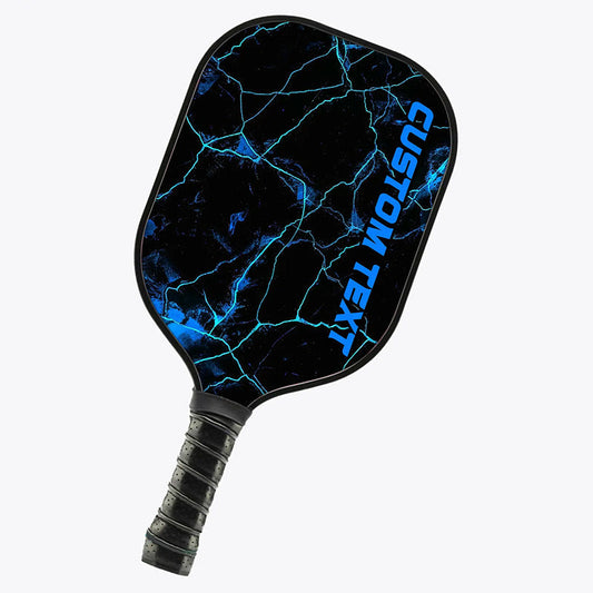 BlueJose Blue Thunder Lightning Customized Name Pickleball Paddle