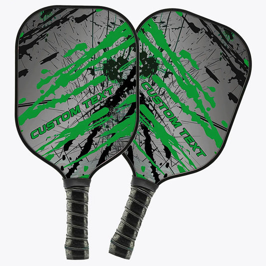 BlueJose Green Tournaments Customized Name Pickleball Paddle