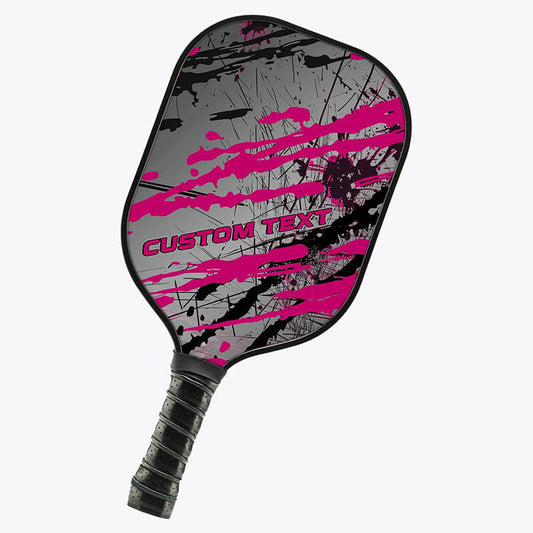 BlueJose Pink Tournaments Customized Name Pickleball Paddle