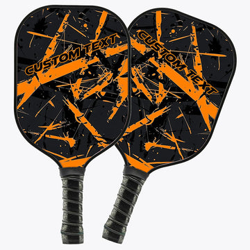 BlueJose Orange Tournaments Customized Name Pickleball Paddle