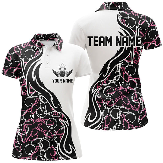 BlueJose Bowling Pattern Classic Personalized All Over Printed Shirt For Women