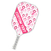 BlueJose Breast Cancer Awareness Pink Ribbon Pattern Customized Name Pickleball Paddle