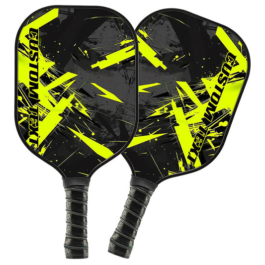 BlueJose Yellow Green Customized Name Pickleball Paddle