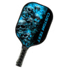 BlueJose Blue Flame Skull Customized Name Pickleball Paddle