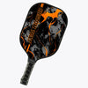 BlueJose Orange Paint Splatter Customized Name Pickleball Paddle